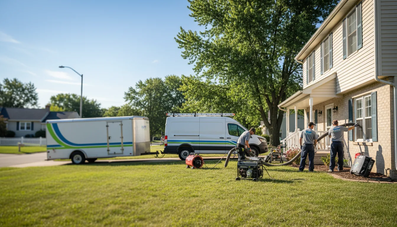 Flooded Basement Restoration And Cleanup With Repair in Lockbourne, OH near me